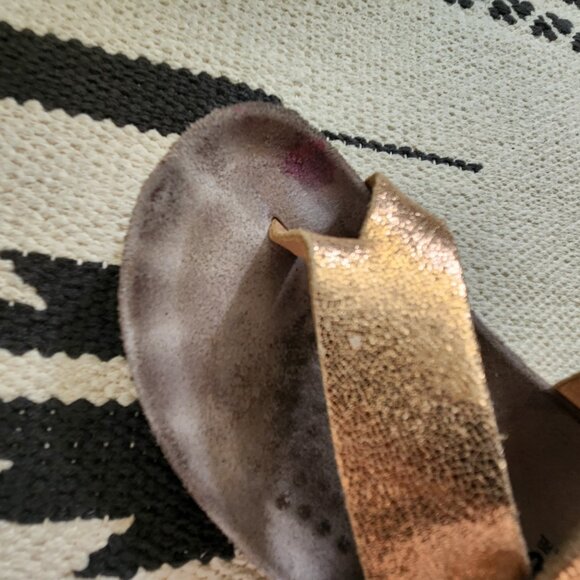 Mephisto Helen Rose Gold Sandals Size 36 Extra Clean - Picture 11 of 11